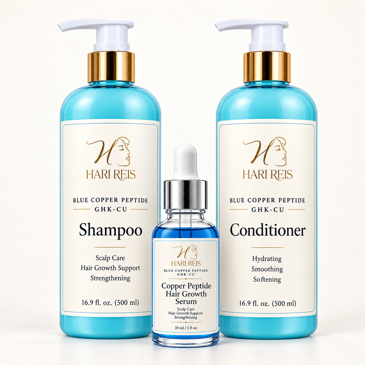 Blue Copper Peptide Complete Hair Care Kit